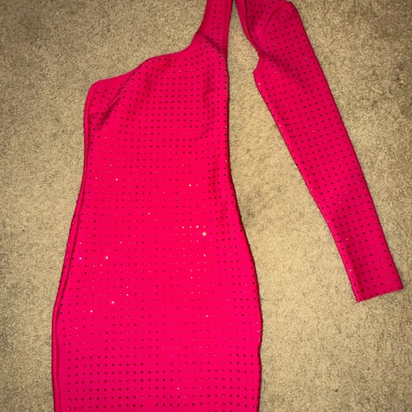 Superdown Hot Pink Studded Dress (Adley) - Picture 8 of 8